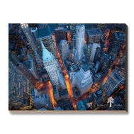 3CD278 - Aerial view of Wall Street