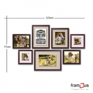 Wall of 7 Frames - WO7F02 - Mix