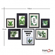 Wall of 7 Frames - WO7F03 - Mix