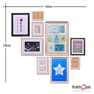 Wall of 9 Frames - WO9F01A - Mix