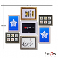 Wall of 7 Frames - WO7F08 - Mix
