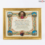 Paus Blessing Certificate